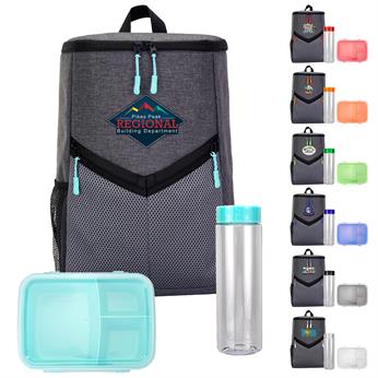 CPP-6450 - Victory Cooler Backpack Lunch & Drink Set