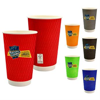 CPP-6852 - 16 oz. Full Color Wave Paper Cup