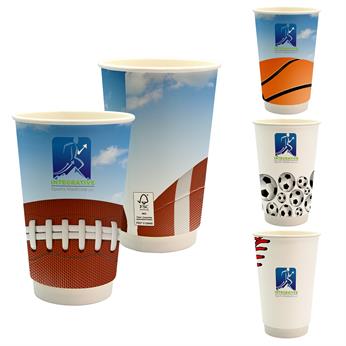 CPP-6854 - 16 oz. Full Color Sporty Paper Cup