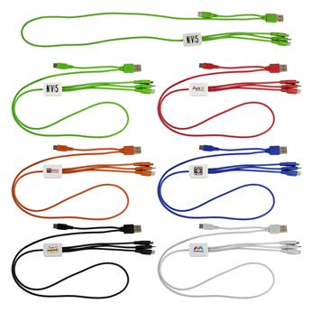 CPP-6952 - Dual Input 3' Snap Colorful Cable