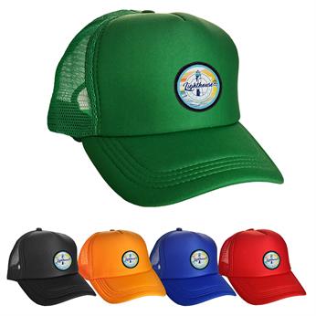 CPP-7172 - Colorful Foam Embroidered Emblem Trucker Hat