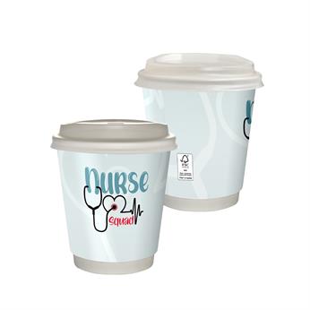 CPP-7268 - 10 oz. Full Color Healthcare Insulated Paper Cup With Lid