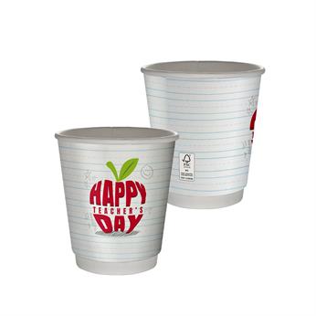 CPP-7286 - 10 oz. Teacher Full Color Insulated Paper Cup