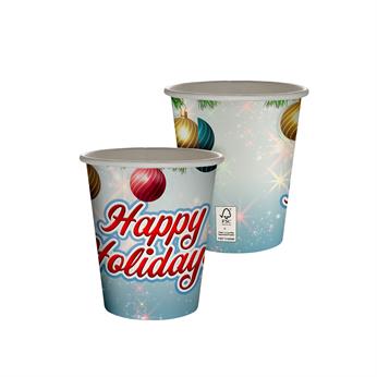 CPP-7293 - 10 oz. Holiday Full Color Paper Cup