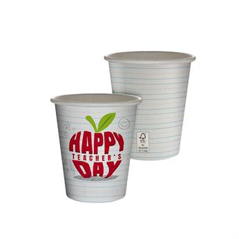 CPP-7305 - 10 oz. Teacher Full Color Paper Cup