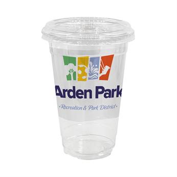 CPP-7318 - 20 oz. Full Color Plastic Cup With Sip Top