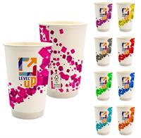 CPP-6851 - 16 oz. Full Color Floating Cube Paper Cup