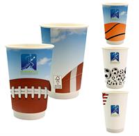 CPP-6854 - 16 oz. Full Color Sporty Paper Cup