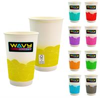 CPP-6901 - 16 oz. Full Color Turbulent Waves Paper Cup