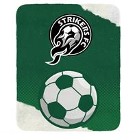 CPP-6906-Soccer - Soccer Velvety Recycled Plush Blanket