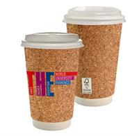 CPP-6907 - 16 oz. Full Color Cork Paper Cup With Lid