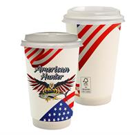 CPP-6908 - 16 oz. Full Color Patriotic Paper Cup With Lid