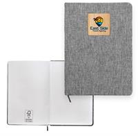 CPP-6964-B - Heathered Recycled Notebook with Bamboo Accent