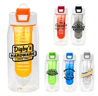 CPP-7027 - Two Tone Pop Up 25 Oz.  Recycled Bottle With Infuser