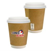 CPP-7196 - 12 oz. Full Color Dusky Paper Cup with Lid