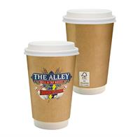 CPP-7210 - 16 oz. Full Color Dusky Paper Cup with Lid