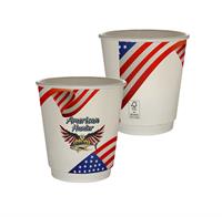 CPP-7216 - 10 oz. Full Color Patriotic Insulated Paper Cup