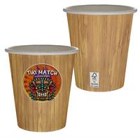 CPP-7221 - 10 oz. Full Color Bamboo Pattern Paper Cup