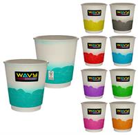 CPP-7234 - 10 oz. Full Color Turbulent Waves Insulated Paper Cup