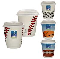 CPP-7253 - 10 oz. Full Color Sporty Insulated Paper Cup With Lid