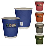 CPP-7258 - 10 oz. Full Color Ridge Insulated Paper Cup