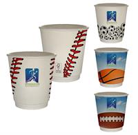 CPP-7261 - 10 oz. Full Color Sporty Insulated Paper Cup