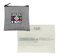 CPP-7297 - Recycled Pouch CPR Face Shield Set