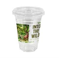 CPP-7314 - 16 oz. Full Color Plastic Cup With Sip Top
